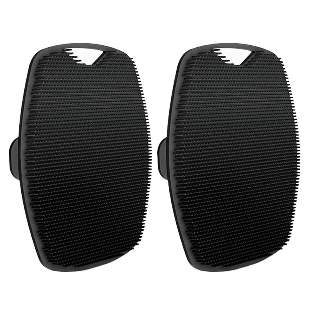 

2 шт. Мягкая отшелушивающая щетка для душа, настенная, силиконовая щетка для тела, щетка для пены для ванны, спа чёрный