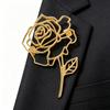 Spilla Rosa Lega di Zinco Spilla Metallica Accessorio Versatile ed Elegante Durevole Resistente allo Sbiadimento Spilla da Revers Porta Sciarpa per Uso Quotidiano