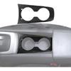 Interior Front Water Cup Holder Cover Trim For Chevrolet Camaro 10+Carbon Fiber