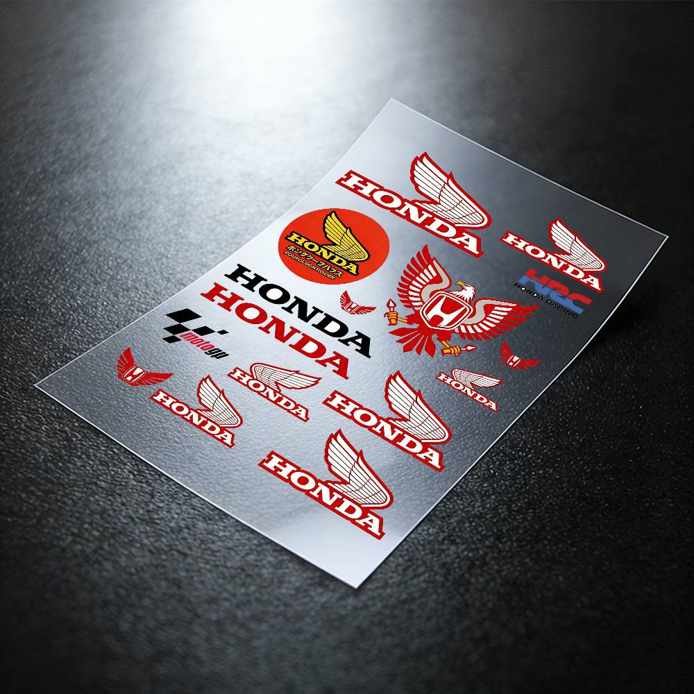 For Honda Reflective Motorcycle Stickers, 3M Safety Warning At Night In The Dark Scooter Helmets PH2
