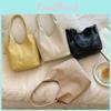 Spacious Oversized Tote Bag For Women 2024 Minimalist Korean Style Soft Pu Shoulder Bag