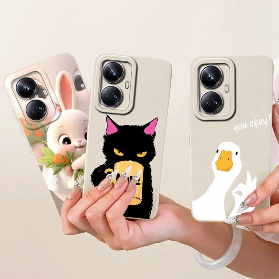 For Realme 10 Pro Case 10Pro+ Cover Rabbit Cartoons Silicone Soft Back Case For Realme10 Pro Plus Phone Case Protective Shell