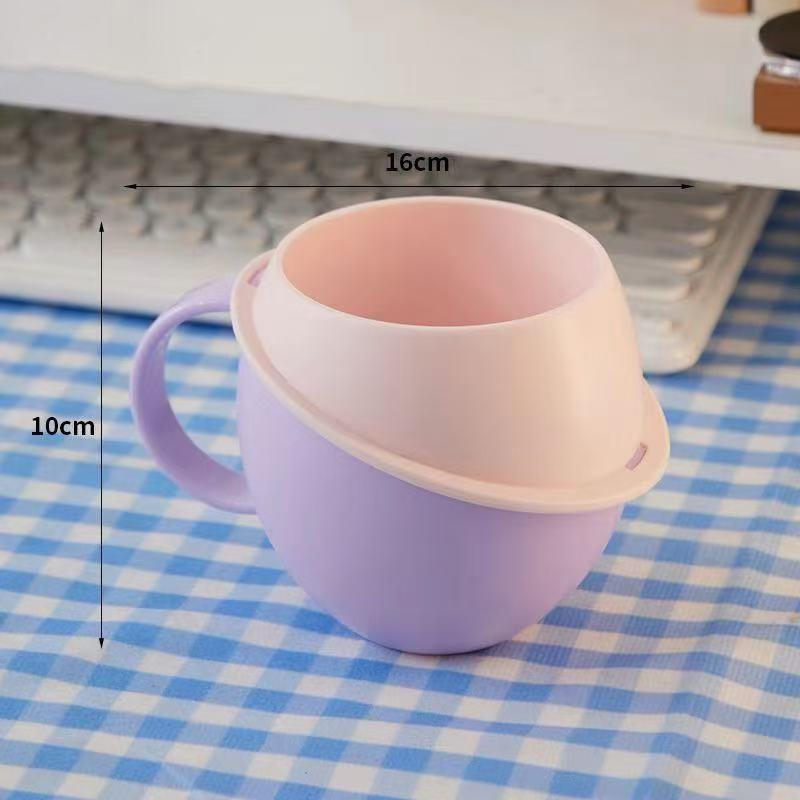 Cartoon High-value Mouthwash Cup Cute Dopamine Planet Toothbrush Cup Large Capacity Household Tooth Cup Student Wash Cup