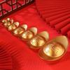 Pure Copper Treasure Bowl Ornament Solid Desktop Ornaments 5-size Gold Ingot  Living Room