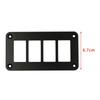 Heavy Duty Aluminum Alloy Rocker Toggle Switch Mounting Bracket Four Way Waterproof Panel Housing Holder for Car RV Marine Truck