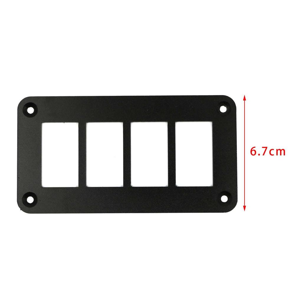Heavy Duty Aluminum Alloy Rocker Toggle Switch Mounting Bracket Four Way Waterproof Panel Housing Holder for Car RV Marine Truck