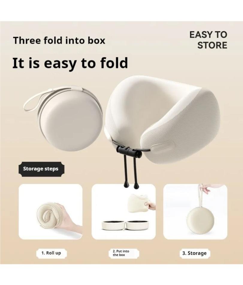 U-förmiges Memory-Foam Nackenkissen Reise Gesundheitspflege Weiches Reisekissen Nacken Zervikal Flugzeugkissen