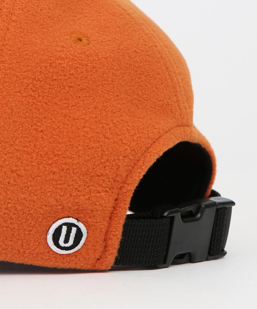 Eondeokeonteulol Winter Fleece Ball Cap U Logo / Polar Fleece / Sunny Orange