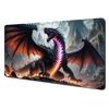 Dark Style Giant Dragon Theme Mouse Pad Desk Mat With Stitched Edges Nonslip Rubber Base Pc Accessories Gaming Mat Magic Mat