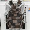 Sac à dos à carreaux rétro pour femme Sac d'école pour étudiant