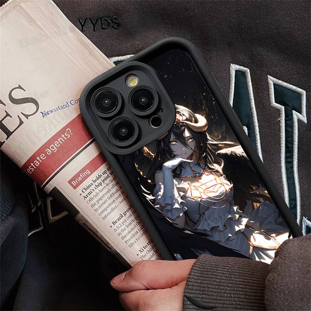 Cartoon Anime A-AlbedoS Phone Case For IPhone 17 16 15 14 13 12 11 Pro Max Plus Silicone Shockproof Case