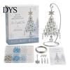 Juegos de Decoraciones Colgantes Navideñas Kit de Adorno de Cuentas para Árbol de Navidad DIY, Juego de Manualidades con Cuentas 3D, Regalos de Manualidades para Aficionados Hecho Fácil para Principiantes con