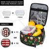 Christmas Hatted Five-Pointed Star Gnome Insulated Lunch Bag for Women Children Portable Food Boxes Thermal Lunch Box Tote