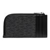 Michael Kors Classic Monogram Coated Canvas Wallet Card Holder Men wallet Black 36S0LGFE6B-BLACK