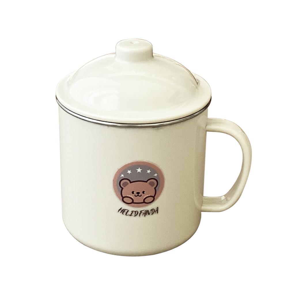 Cute Pattern Water Cup For Kid 304 Stainless Steel Tumbler Durable Drinking Mug With Lid 410ML Detachable Coffee Mug