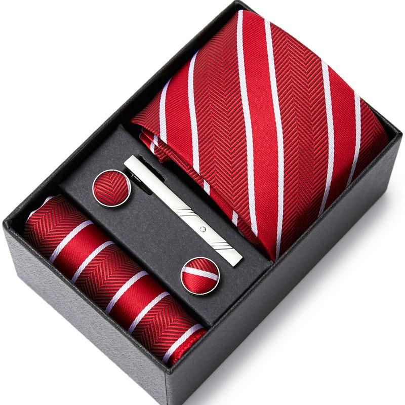 Nouvelle Cravate pour Homme Six Pièces Affaires Mariage Cravate pour Homme