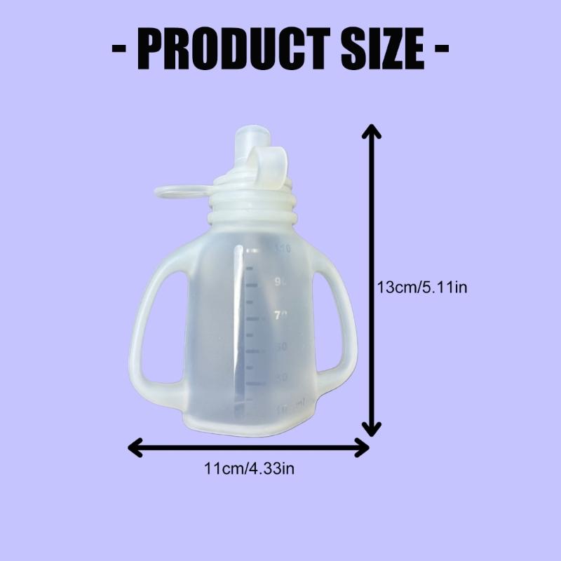 Baby Food Storage Bag Reusable Squeeze Storage Container Food-grade Silicone Box Case for Travel Daily 110ml