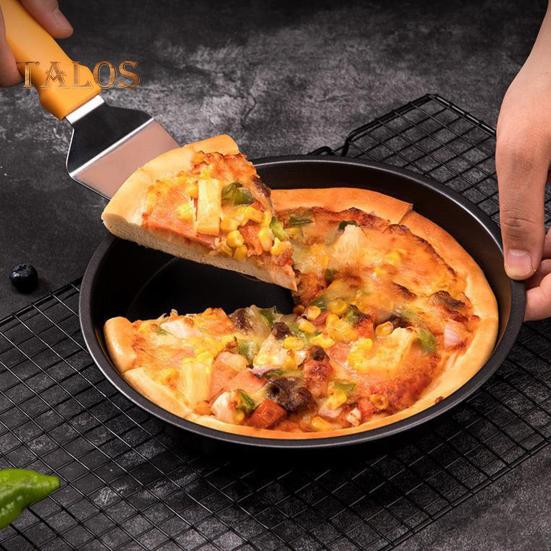 Pizza Pan Durable Easy Demould Evenly Heat Innovative Curling Edge Design Cake Mould for Household