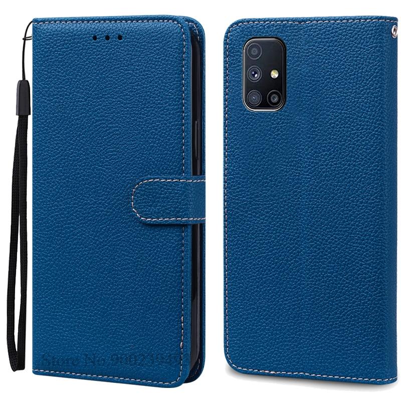 For Samsung M51 Case Soft Silicone Wallet Leather Flip Case For Samsung Galaxy M51 Case M 51 Stand Book Cover Coque Fundas