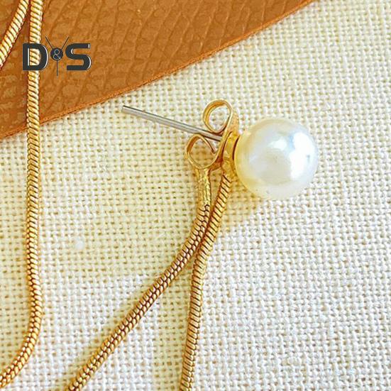 3 Teile/satz Schmuck Set Faux Perlen Halskette Ohrring Armband Set Einstellbare Kette Halskette Mode Zubehör