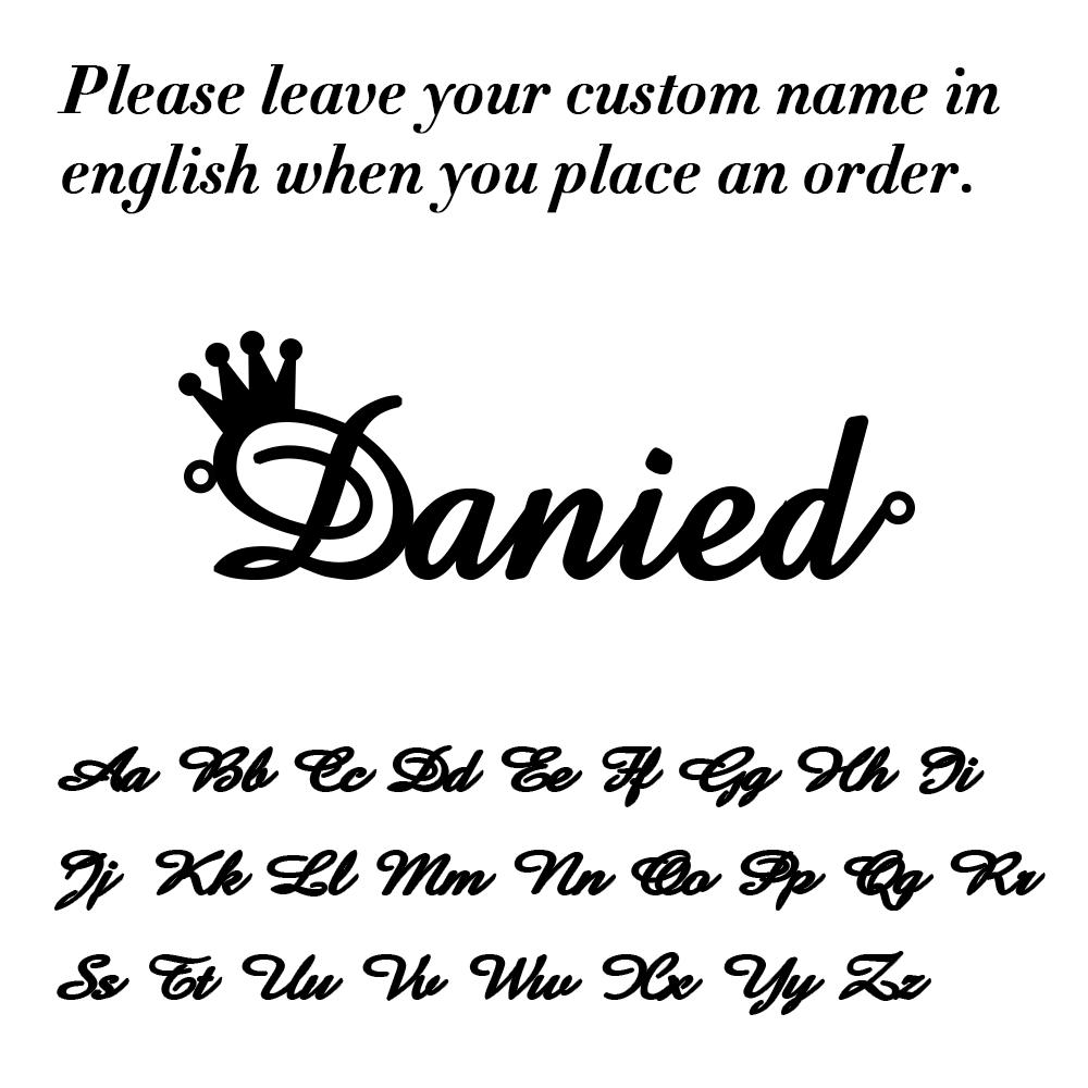 Lemegeton Custom Name Bracelet For Women Personalized Stainless Steel Charm Crown Heart Bracelet Jewelry For Girls Boy Gifts