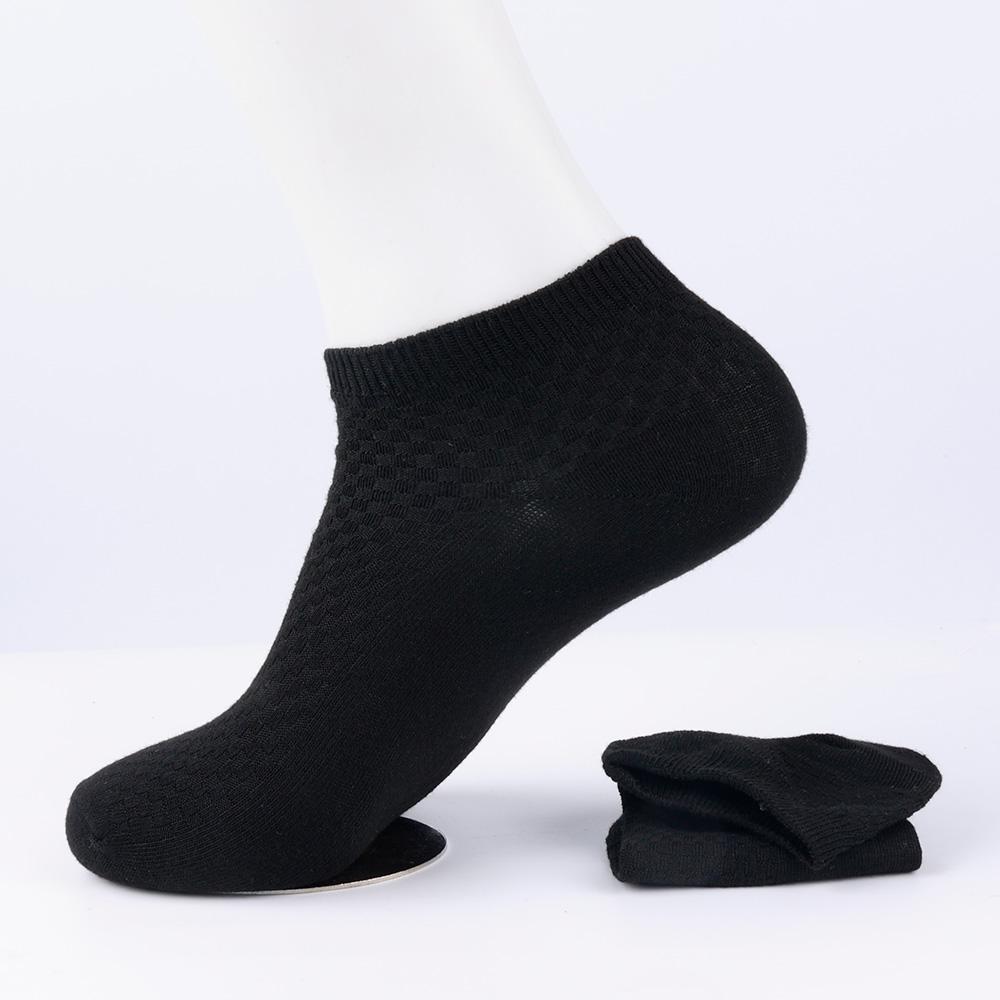

1/5Pairs Men s Bamboo Fiber Socks Autumn Long Short Black Business Casual Man Dress Sock Gift Plus Size 40-45 One Size
