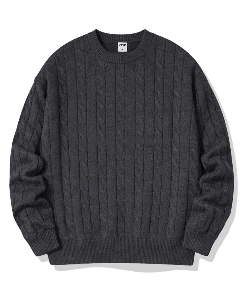Diff Alex Round Neck Cable Knit 5 Colors [Difk_7001]