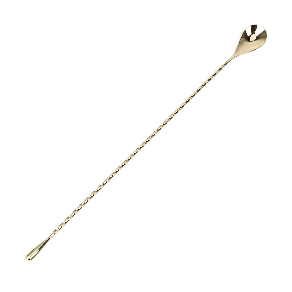 Bar Teadrop Spoon Bar Tool Spiral Pattern Stainless Steel Stir Spoon Mixing Cocktail Spoon Bartender Tools
