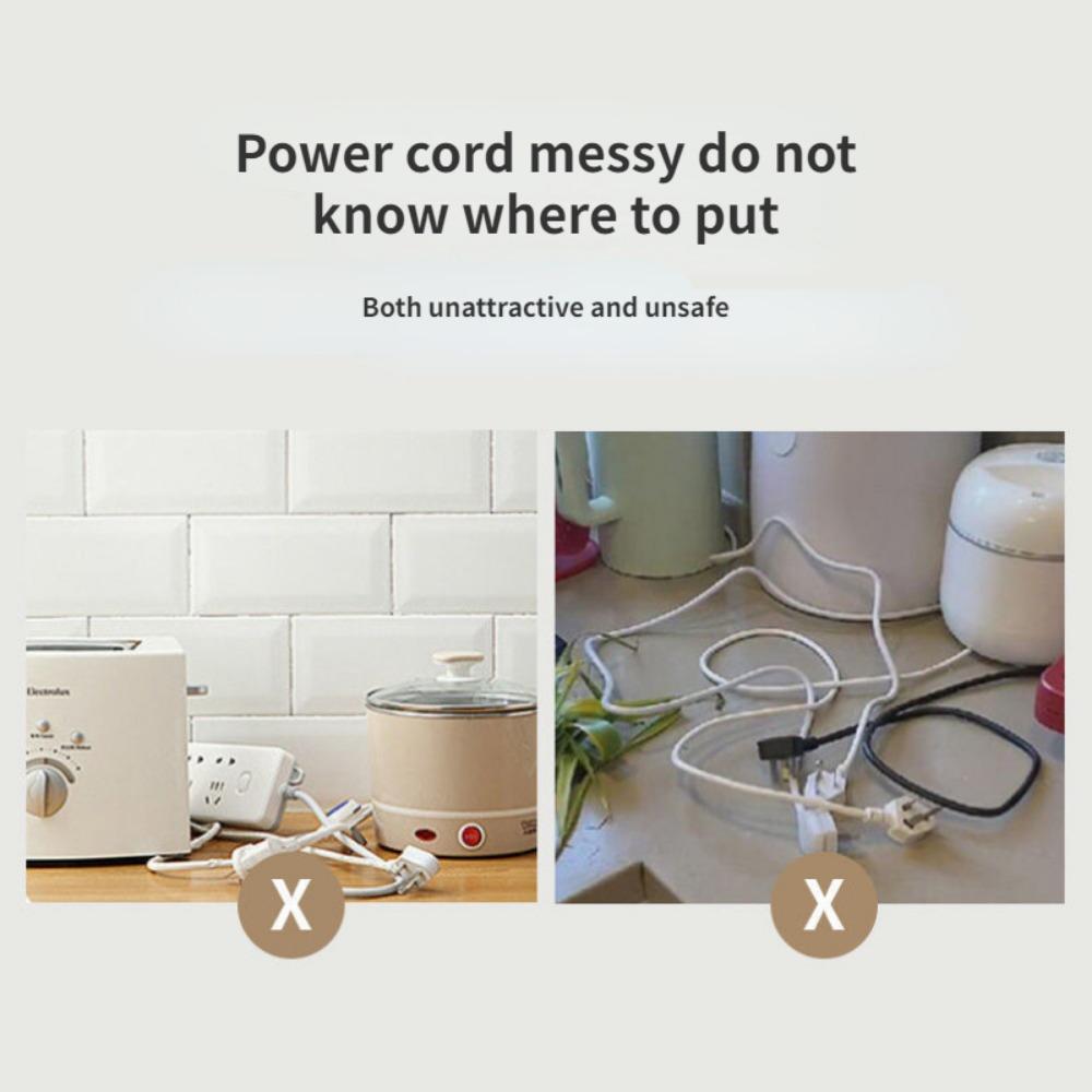Küchenspulenwickler Heimkabelaufbewahrung Fixierer Spulenwicklergestell Steckerorganisator Kabelkarte AVE