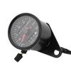 Keenso Motorcycle Speedometer Tachometer 60mm Black Waterproof Universal Motorcycle Odometer Speedometer Gauge