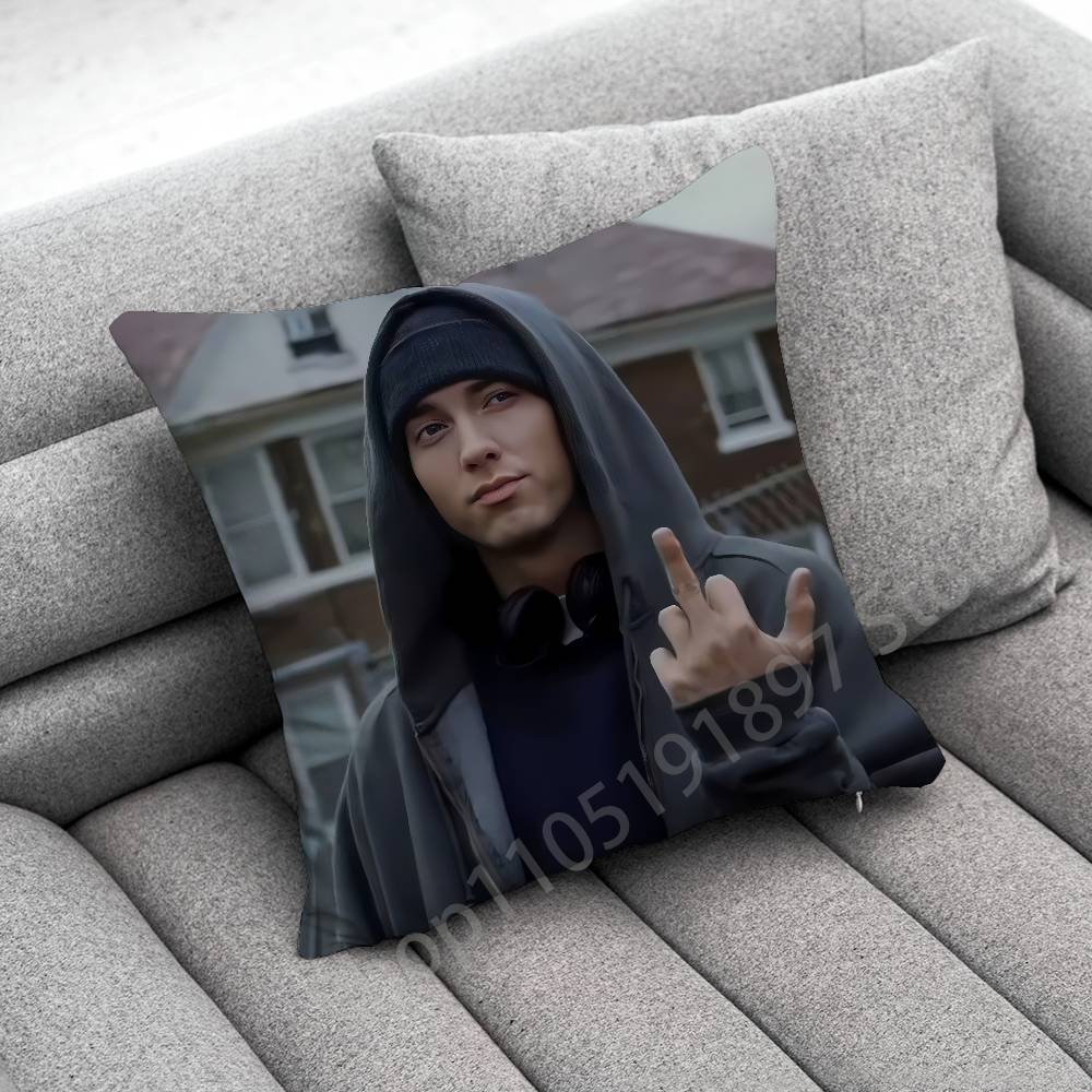 E-Eminem The Marshall Mathers LP STANS Throw Pillow Case For 30cm 40cm 45*45cm 50cm 55cm Square Sofa Pillowcase Shell