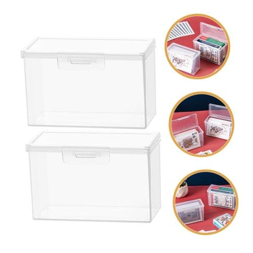 HOUDERCO 3-Piece Card Storage Box for Work, Poker, and Multiple Cards