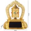 Solar Energy Solar Tibet Prayer Wheel Safety Symbol Tibetan Prayer Wheel  Car Accessories