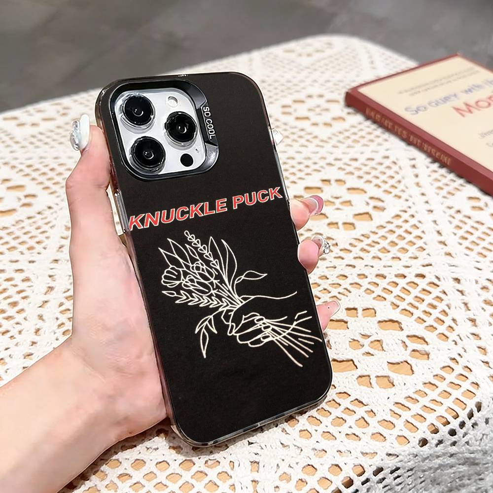 Knuckle Puck  Phone Case For iPhone 17,16,15,14,13,12,11 Plus,Pro Max,XS,Colored silver phone case iPhone17promax