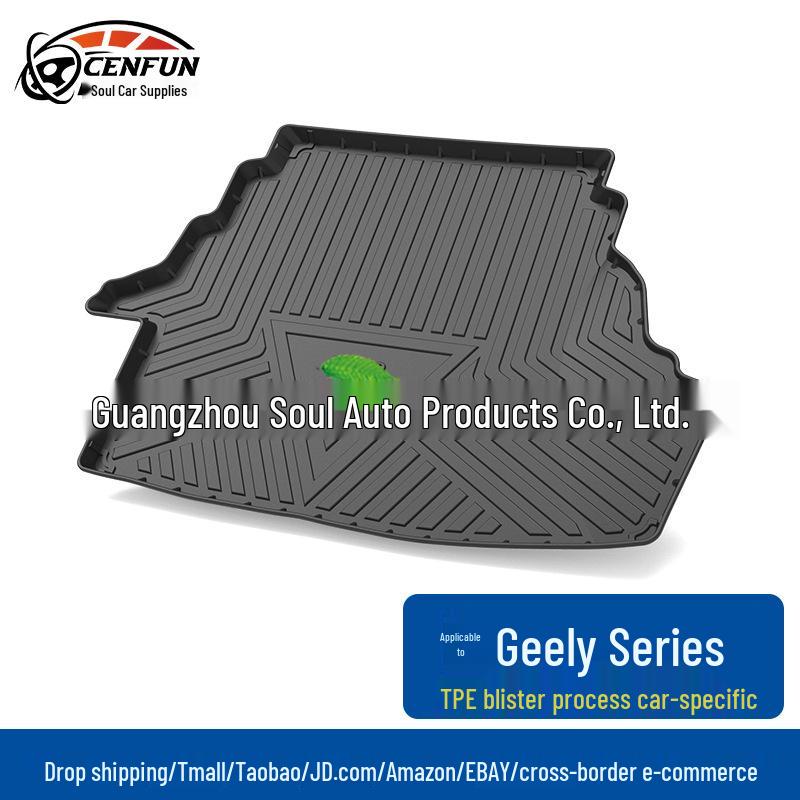 20-Year Geely Emgrand TPE Trunk Mat for EC7/EV/EC8/GL/GS - Wear-Resistant & Waterproof