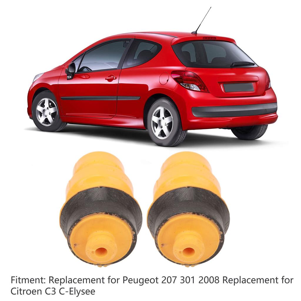 Rear Axle Bumper, 2pcs 516680 Suspension Control Arm Bumper Rubber Suspension Shock Absorber Mount