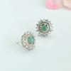 Earrings Natural Burma Jade Earrings Natural Stone Myanmar Jade Blue Jadeite Earrings for Women