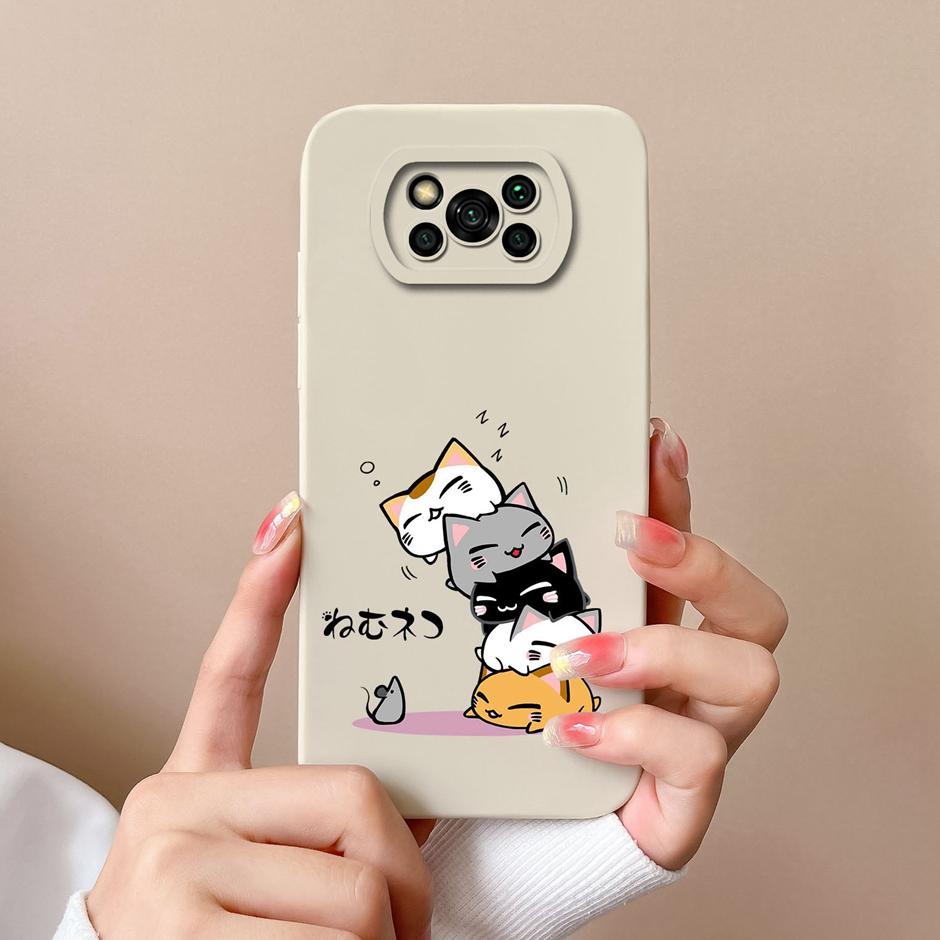

Для Xiaomi Poco X3 Pro GT NFC Чехол Милый Улыбающийся Рисунок Лица Жидкий Силикон Чехол для Телефона Для Xiaomi Poco X3 X 3 Pro GT NFC Fundas Xiaomi Poco X3 NFC