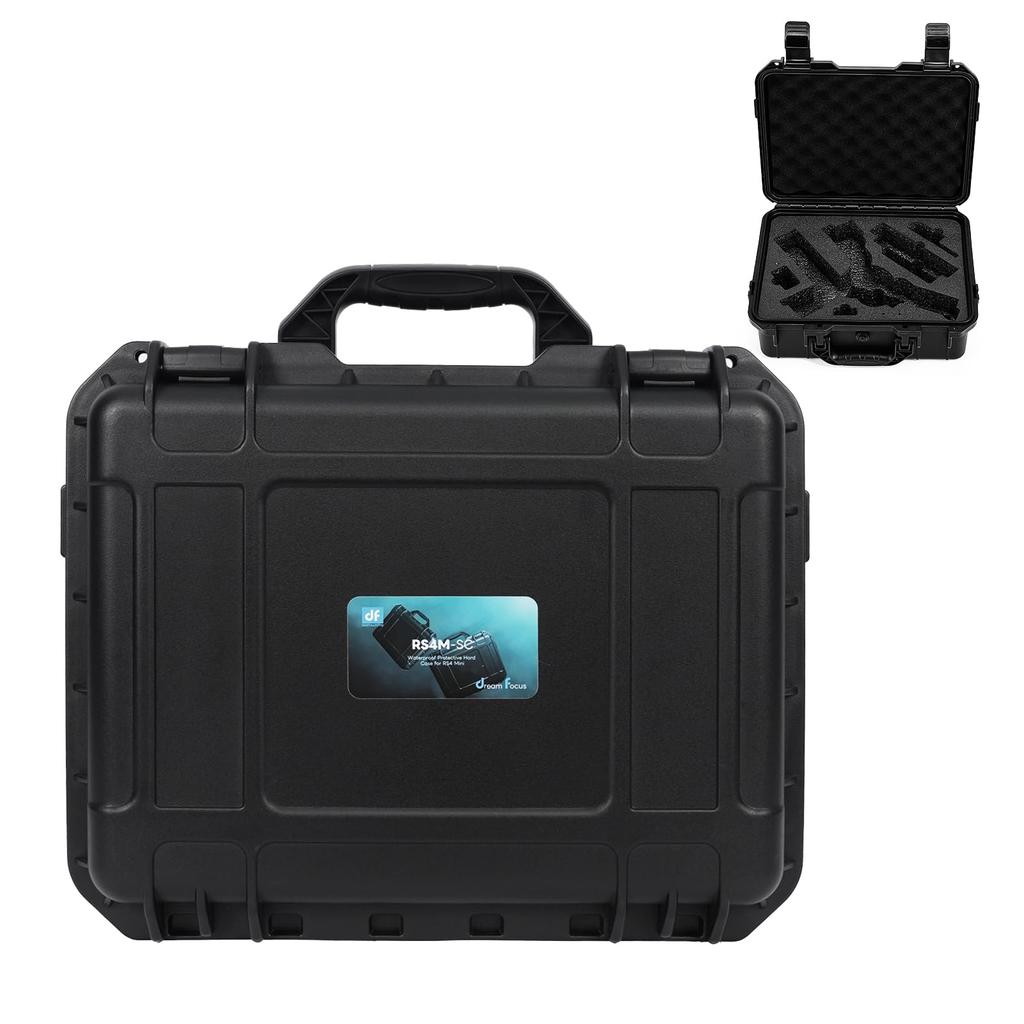 DF DIGITALFOTO RS 4 Mini Case, IP67 Waterproof, Explosion-Proof, and Shockproof, Travel Handbag Hardshell Gimbal Case for DJI RS4 Mini, DJI RS3 Mini,