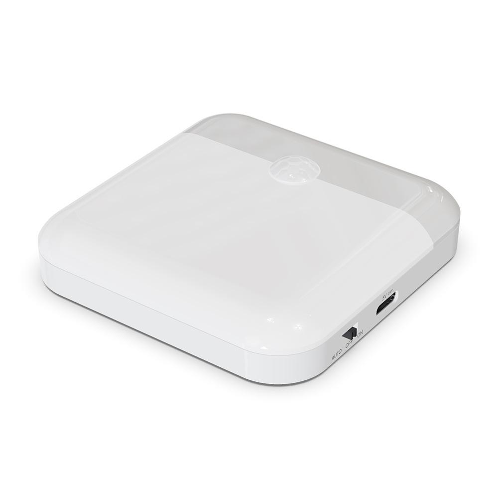 TYPE-C Infrared Sensor Nightlight: Energy-Saving, Portable, Square Night Light for Bedroom and Nighttime Ambience