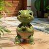 Cute Miniature Turtle Figurine Weatherproof Garden Turtle Ornament  For Pond Yard Porch