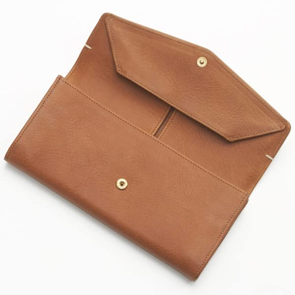 Genten Tosca Navy Flap Long Wallet