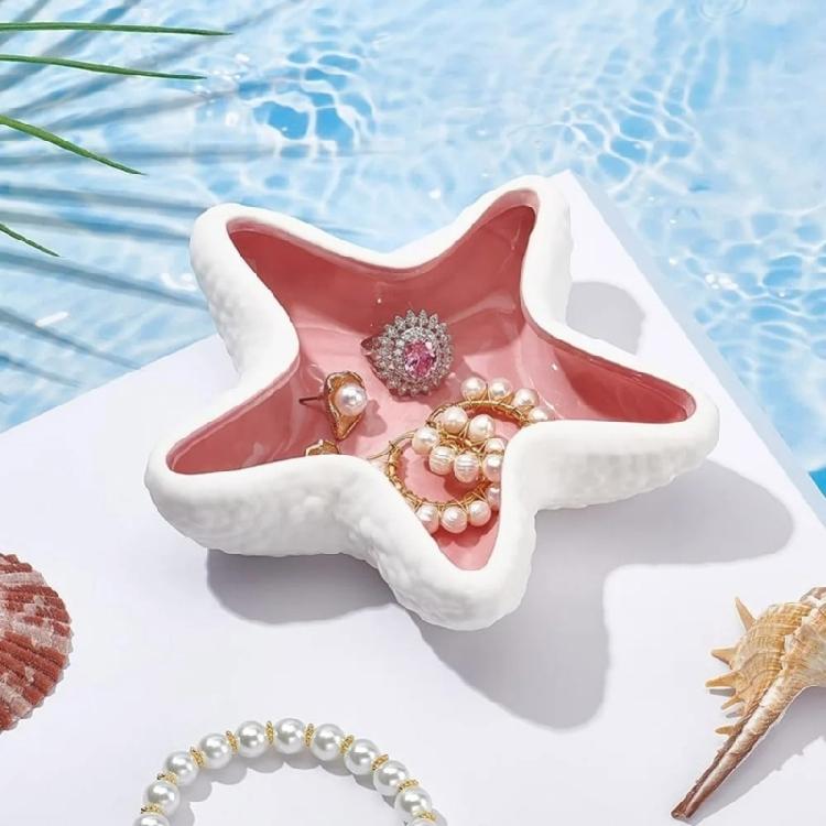 Naval Fashion Earthenware Accessories Tray Decorative Functional Planner For Daily Jewelry And Conceit Rudiments