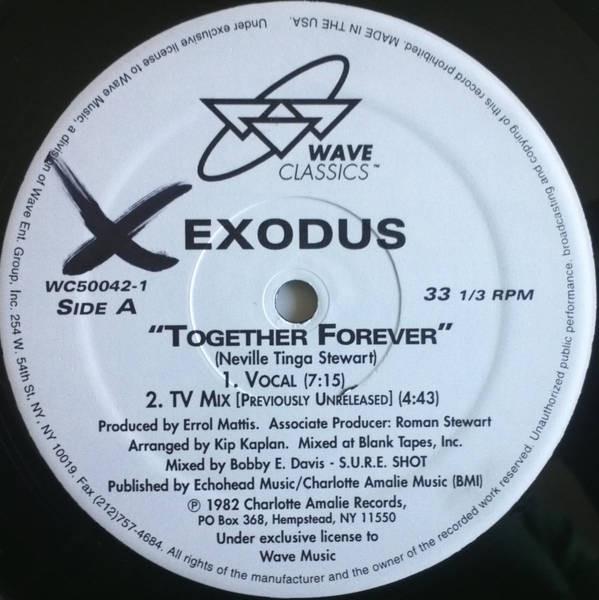 12inch Record EXODUS - Together Forever WC500421 WAVE CLASSICS US Dance & Electronica Used