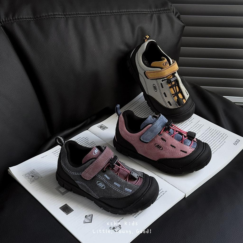 XSHX children's functional board shoes Velcro outdoor autumn new boys and girls mountain rubber outsole hiking Taizhou classmates
