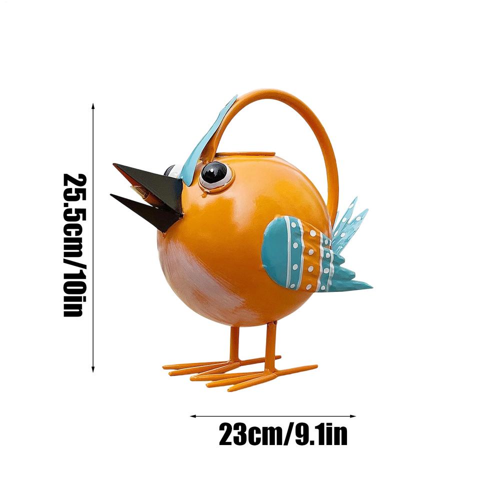 

Metal Cute Bird Watering Kettle Indoor/outdoor Plant Watering Kettle Cute Bird Design Irrigation Tool For Home Garden Backyard оранжевый