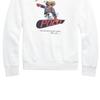 Polo Ralph Lauren Bear Ski Pattern Hooded Long Sleeve Fleece Sweatshirt Men Sweatshirt White MNPOKNI16821904-100