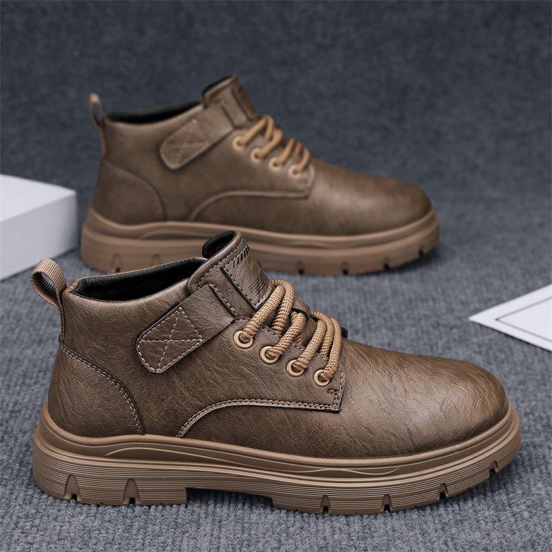 Martin boots new autumn and winter outdoor mountaineering wear-resistant heightening leisure labor insurance