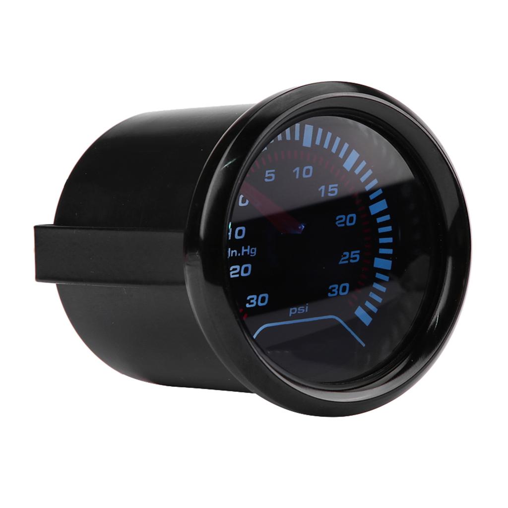 Universal 52mm Car Smoke Dial Face Turbo Boost Turbocharged Pressure Gauge