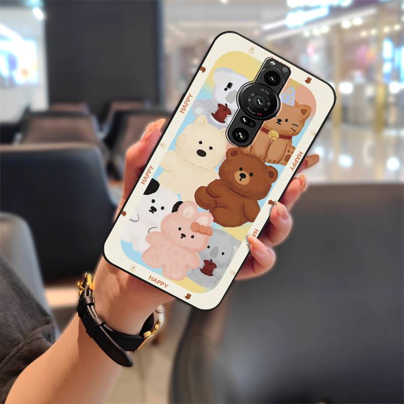 Soft Case Fashion Design Phone Case For Sony Xperia Pro-I Durable Back Cover Shockproof Phone Pouch Graffiti Waterproof